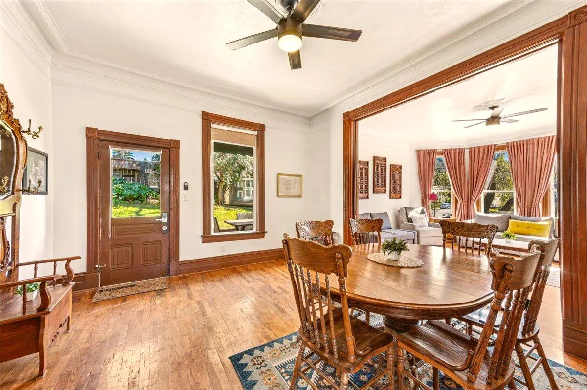 The dining room, pre-renovation
